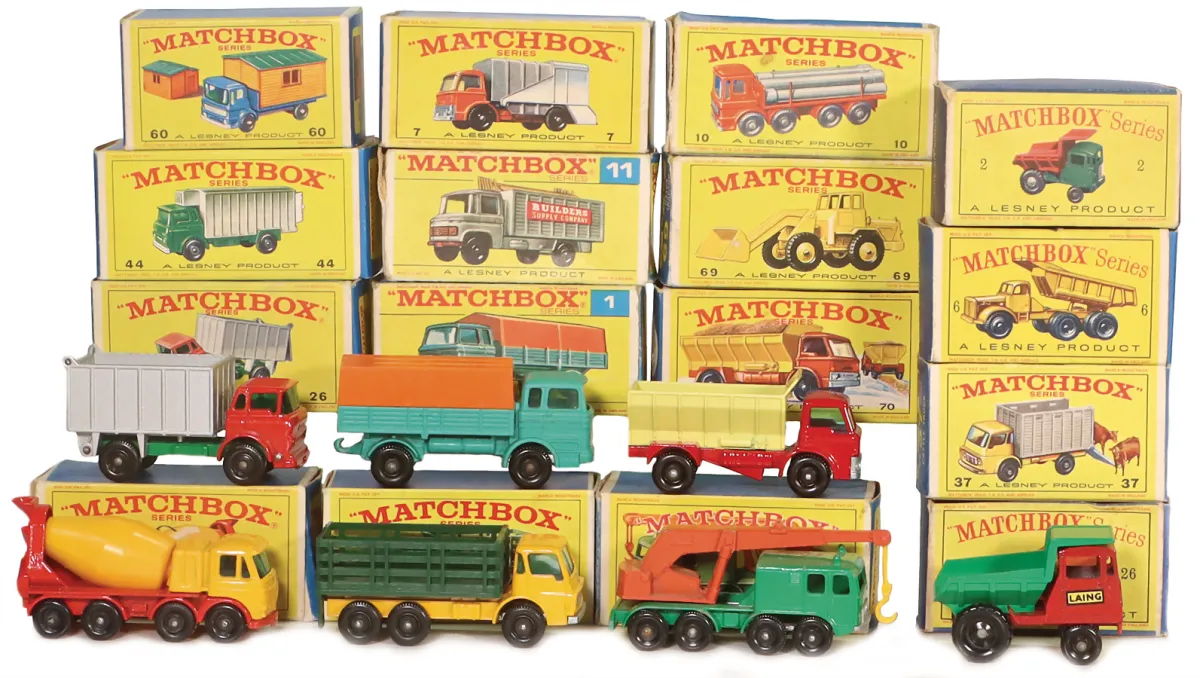 MATCHBOX – Sada nákladních a užitkových vozidel, všechna v orig. krabici