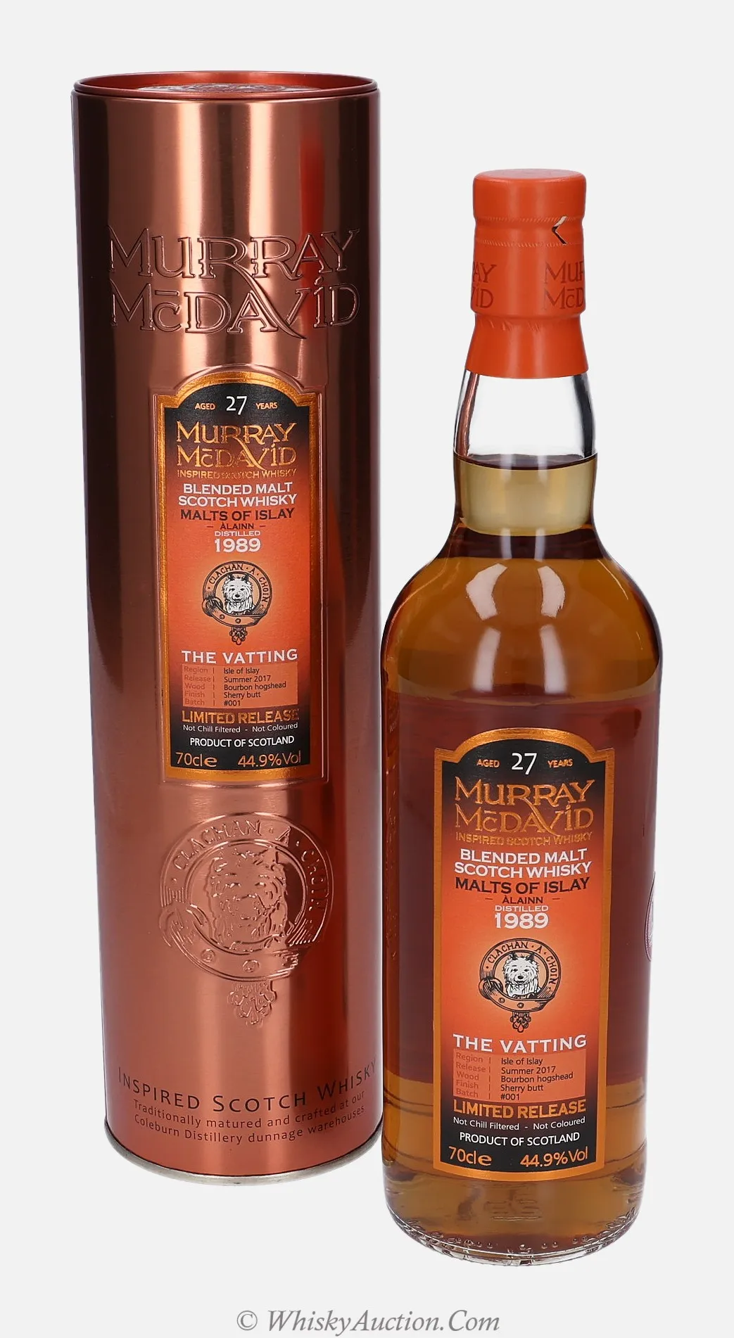 Malts Of Islay Àlainn 27年（1989 / 2017年夏）– Murray McDavid