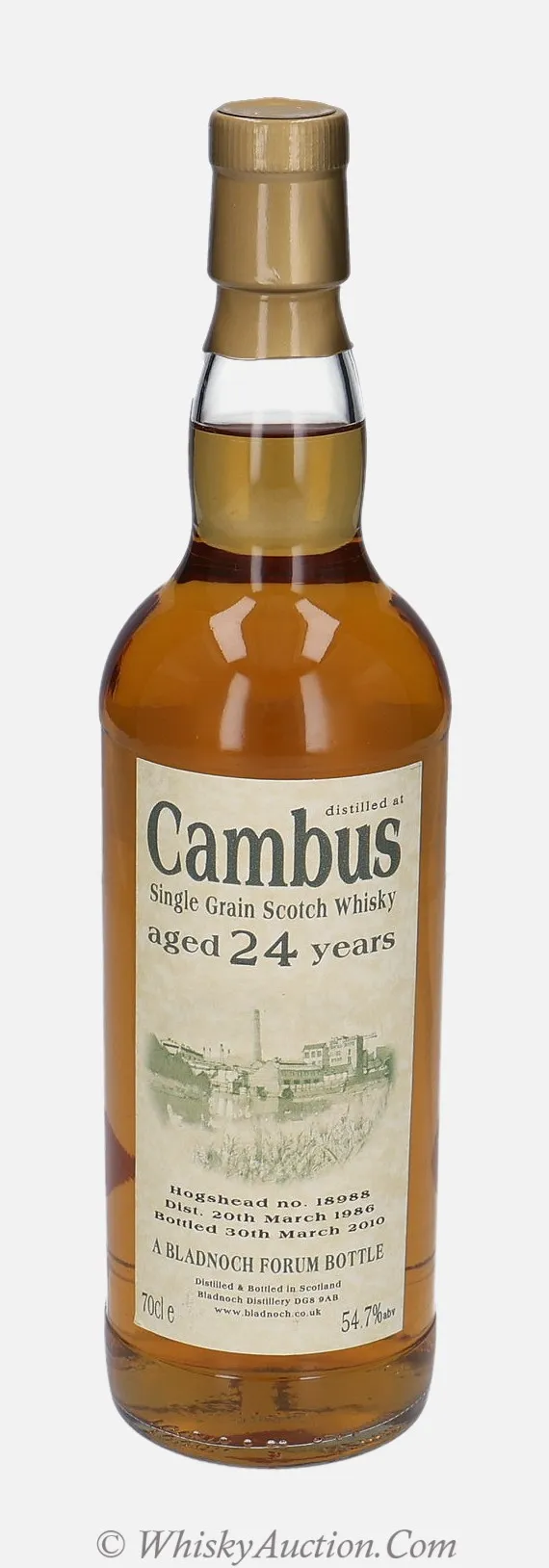 Cambus 24 år (20. marts 1986 / 30. marts 2010) – Bladnoch Distillery Forum
