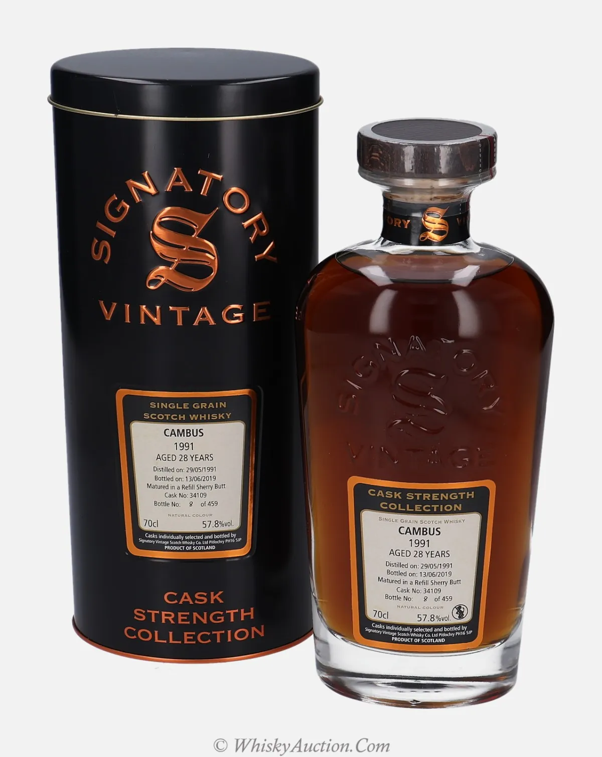 Cambus Cask Strength Collection 28 år (29.5.1991 / 13.6.2019) – Signatory Vintage Scotch Whisky Co. Ltd.