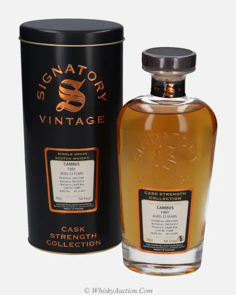 Cambus Cask Strength Collection 22 år (24.7.1991 / 29.10.2014) – Signatory Vintage Scotch Whisky Co. Ltd.