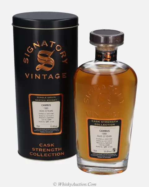 Cambus Cask Strength Collection 22 år (24.7.1991 / 22.11.2013) – Signatory Vintage Ltd.