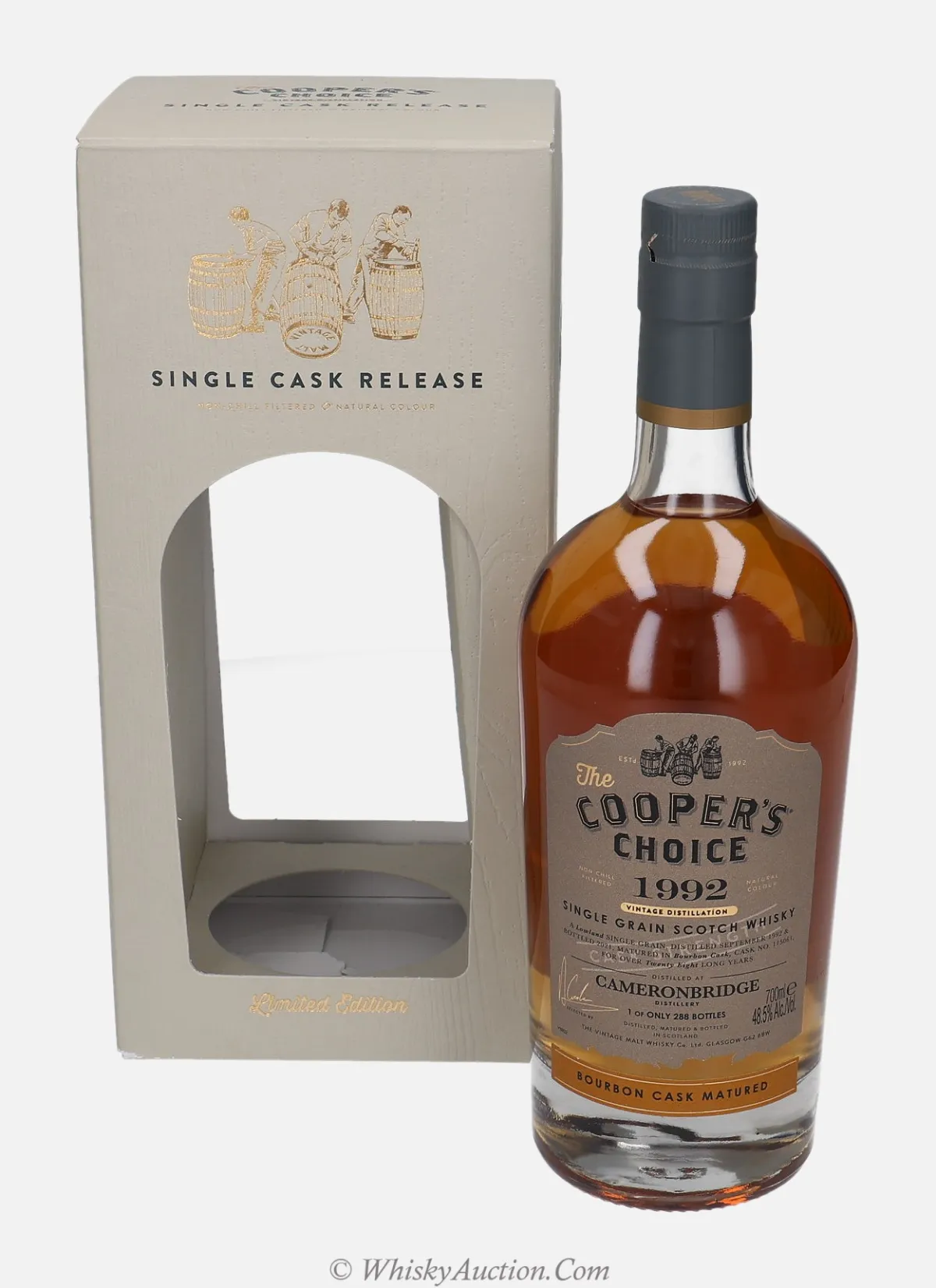 Cameronbridge The Cooper`s Choice 28 år (september 1992 / 2021) – The Vintage Malt Whisky Co.