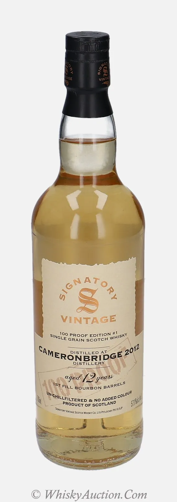 Cameronbridge 100 Proof Edition 12 år (2012 / 14.2.2025) – Signatory Vintage Scotch Whisky Co. Ltd.