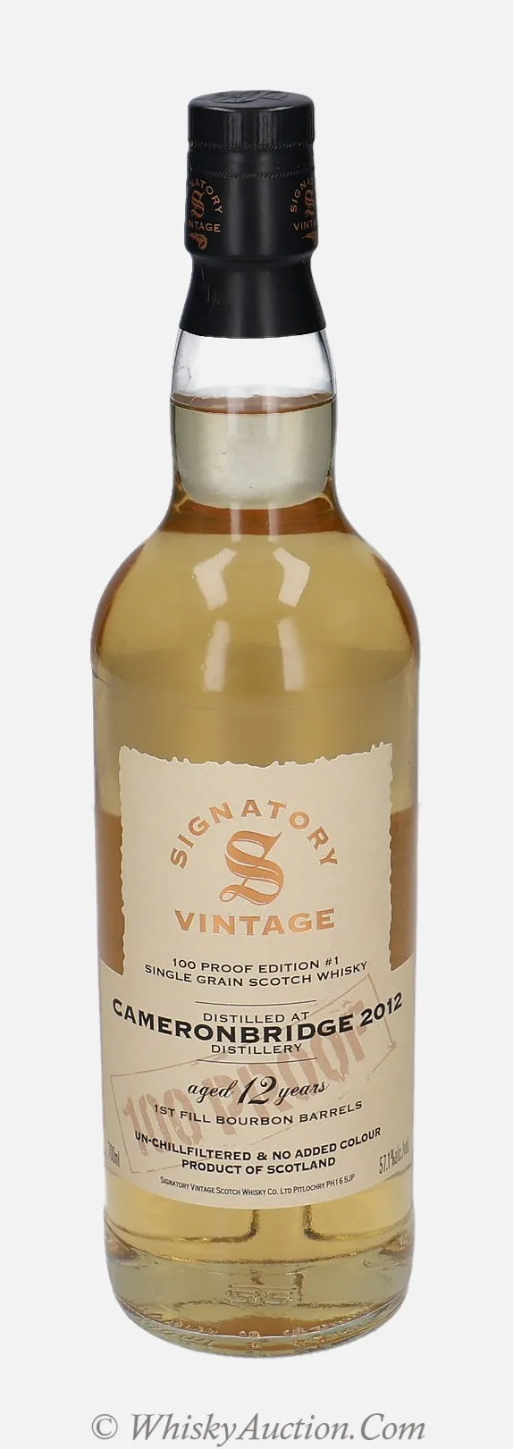 Cameronbridge 100 Proof Edition 12 år (2012 / 14.2.2025) – Signatory Vintage Scotch Whisky Co. Ltd.