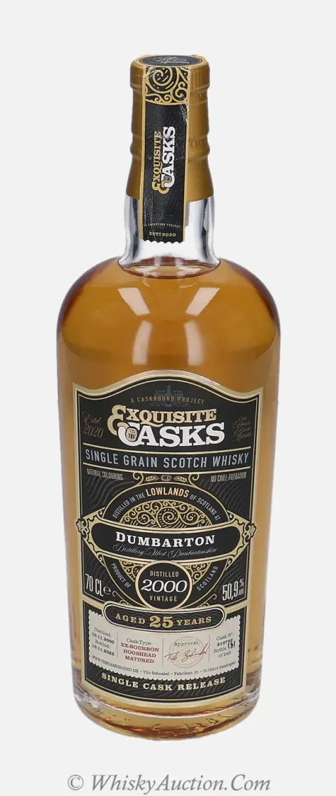 Dumbarton Exquisite Casks 25 år (10.11.2000 / 10.11.2025) – The Caskhound