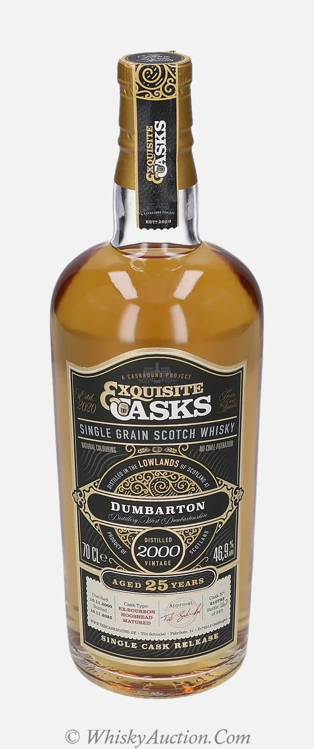 Dumbarton Exquisite Casks 25 år (10.11.2000 / 10.11.2025) – The Caskhound
