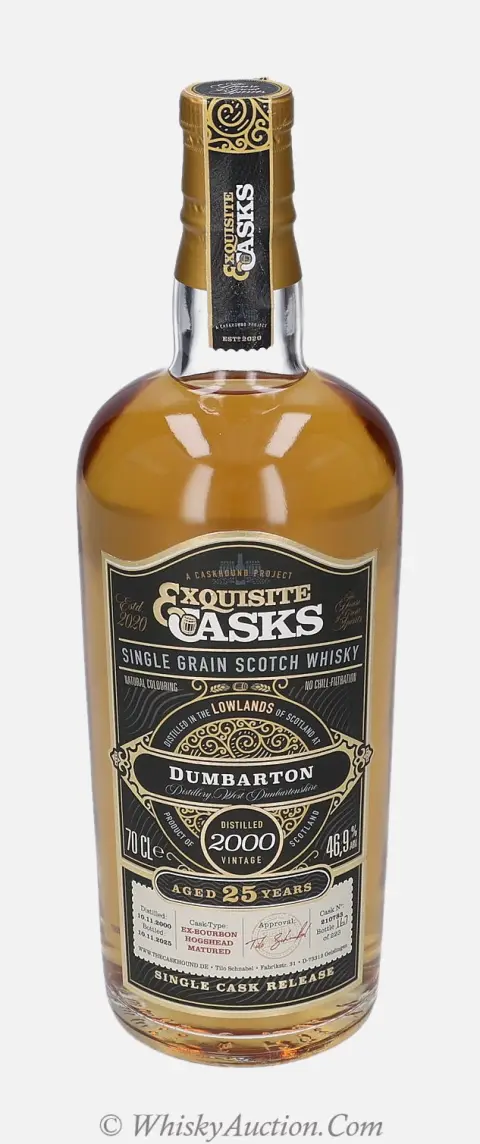Dumbarton Exquisite Casks 25 år (10.11.2000 / 10.11.2025) – The Caskhound