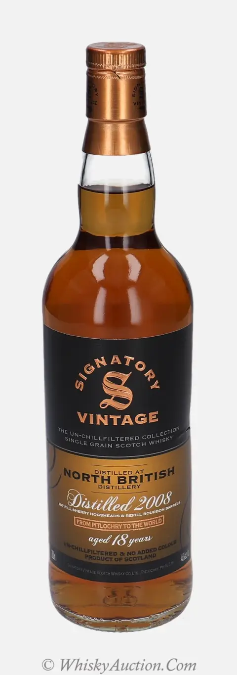 North British The Un-Chillfiltered Collection 18 år (2008 / 4.5.2026) – Signatory Vintage Scotch Whisky Co. Ltd.
