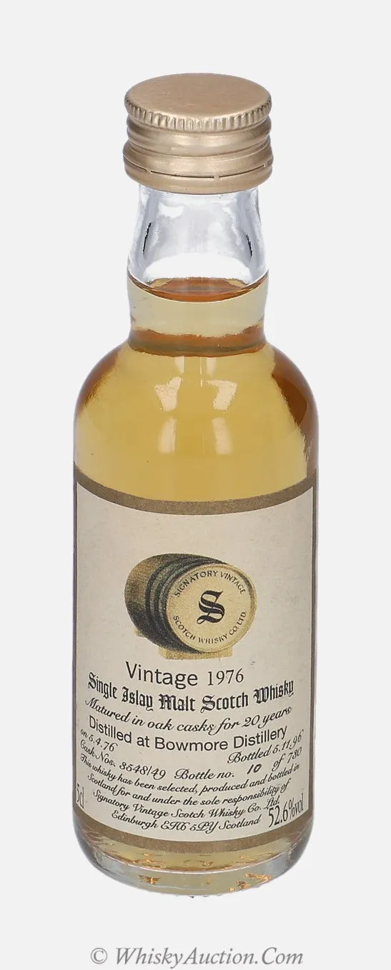 Bowmore 20 år (5.4.1976 / 5.11.1996) – Signatory Vintage Scotch Whisky Co. Ltd.