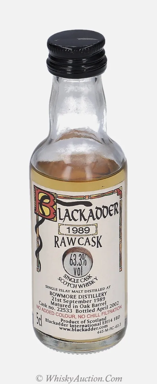 Bowmore Raw Cask (21. september 1989 / april 2002) – Blackadder International