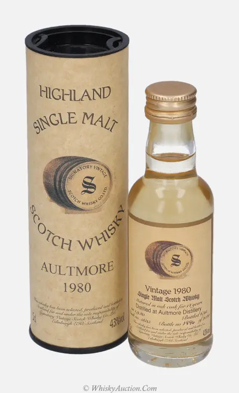 Aultmore 14 år (1.9.1980 / 6.1995) – Signatory Vintage Scotch Whisky Co. Ltd.