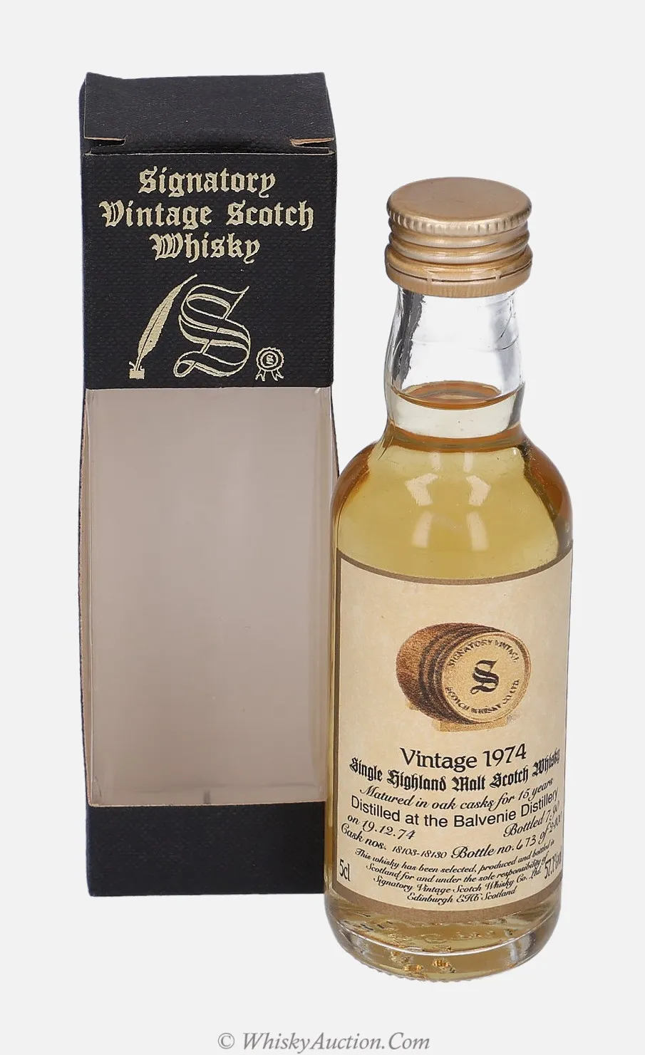 Balvenie 15 ans (19.12.1974 / 7.1990) – Signatory Vintage Scotch Whisky Co. Ltd.