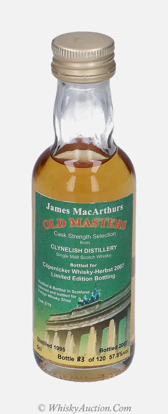 Clynelish Old Master´s Cask Strength Selection (1995 / 2007) – James MacArthur & Co. Ltd.