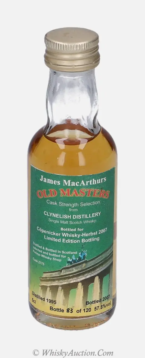 Clynelish Old Master´s Cask Strength Selection (1995 / 2007) – James MacArthur & Co. Ltd.