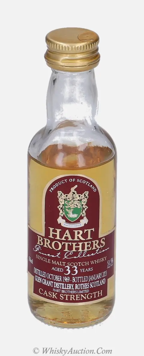Glen Grant Finest Collection 33 år (oktober 1969 / januar 2003) – Hart Brothers Limited
