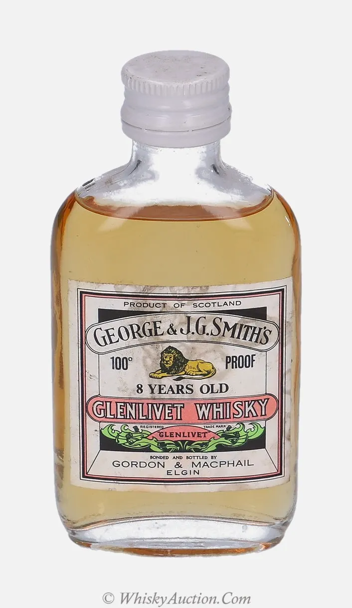 Glenlivet Distillery Labels 8 år – Gordon & MacPhail