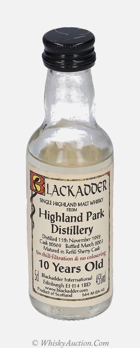 Highland Park 10 år (11. november 1992 / mars 2003) – Blackadder International