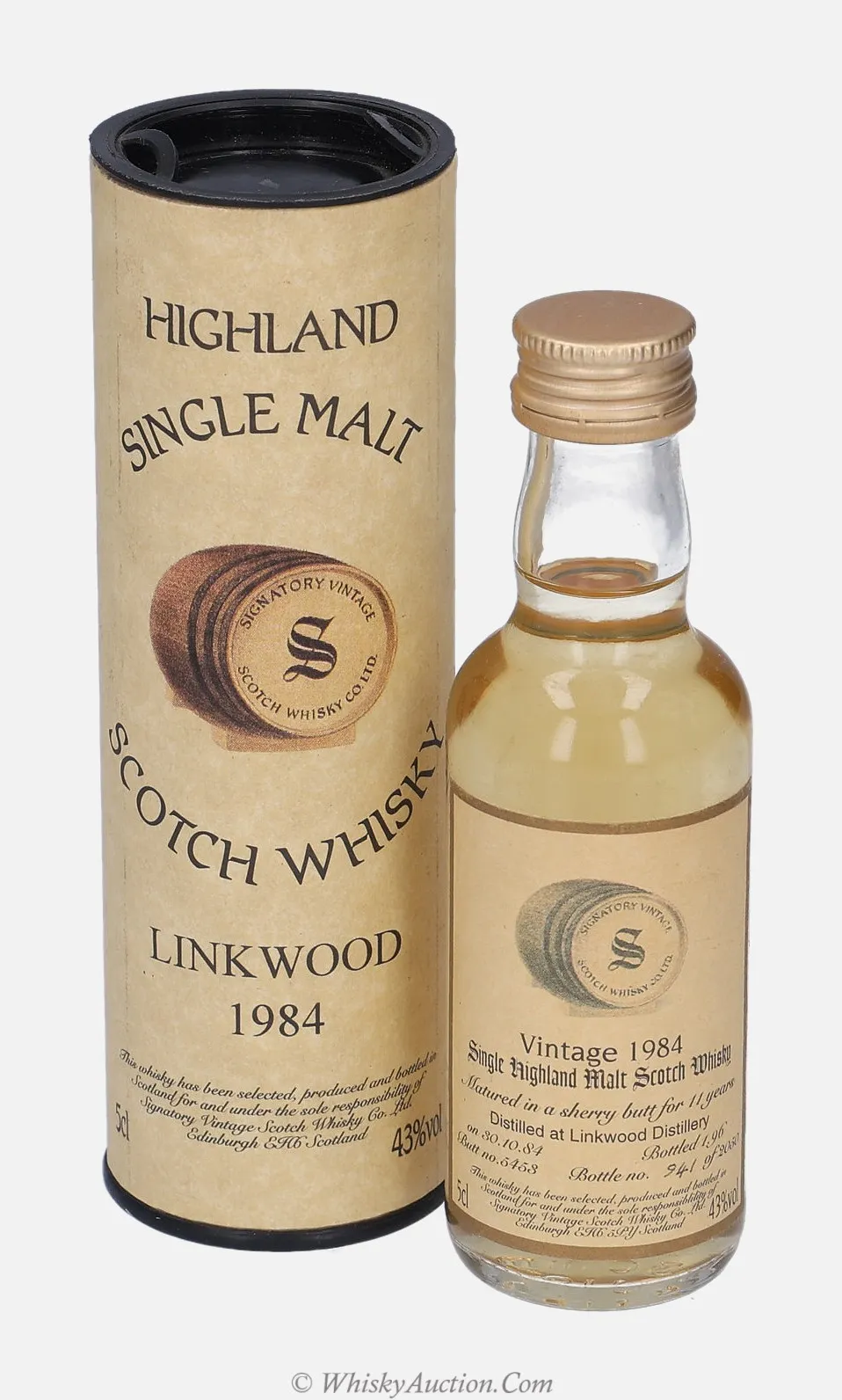 Linkwood 11 år (30.10.1984 / 1.1996) – Signatory Vintage Scotch Whisky Co. Ltd.