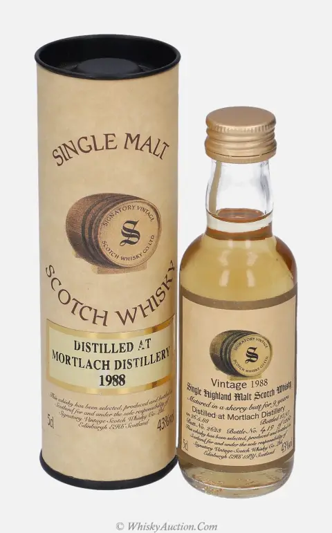Mortlach 9 anni (26.5.1988 / 10.1997) – Signatory Vintage Scotch Whisky Co. Ltd.