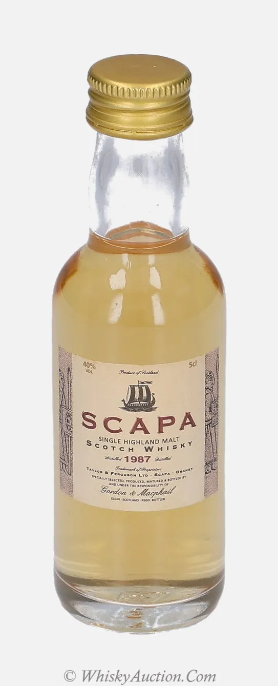 Scapa Distillery Labels (1987) – Gordon & MacPhail