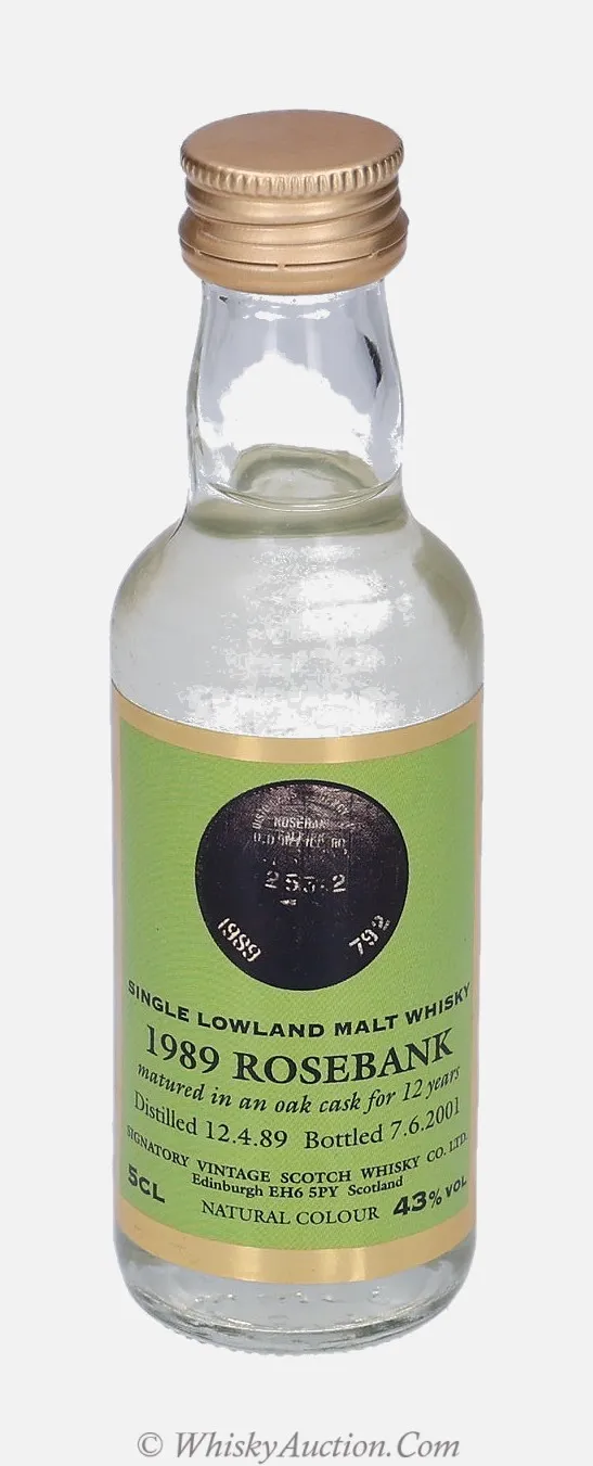 Rosebank 12 år (12.4.1989 / 7.6.2001) – Signatory Vintage Scotch Whisky Co. Ltd.