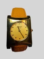 复古坦克奢华瑞士女士镀金石英表 "JOOP"TIME/ETA 7，原装盒，附说明和价签，可能是里拉或先令？？？未佩戴