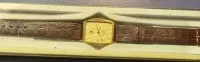 Quartz armbåndsur "Junghans" Noblesse, ny i display, brun læderrem