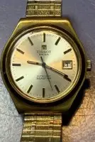Automatisk "Tissot" Seastar, Swiss made, Fixo-Flex elastikrem, dobbelt, god stand, værk kører