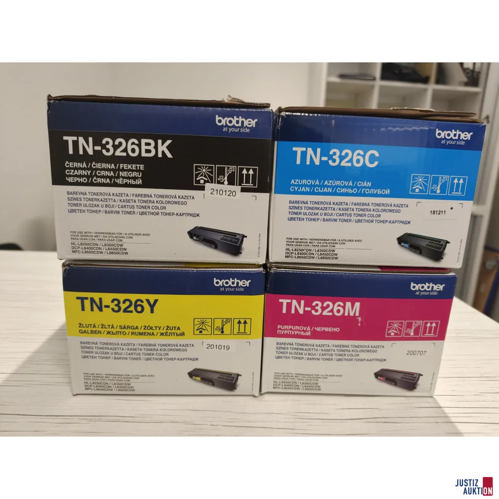 Brother 碳粉 TN-326M、TN-326Y、TN-326C、TN-326BK