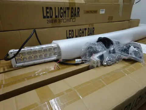 1 LED light bar Turbo SII 52 inch, as new