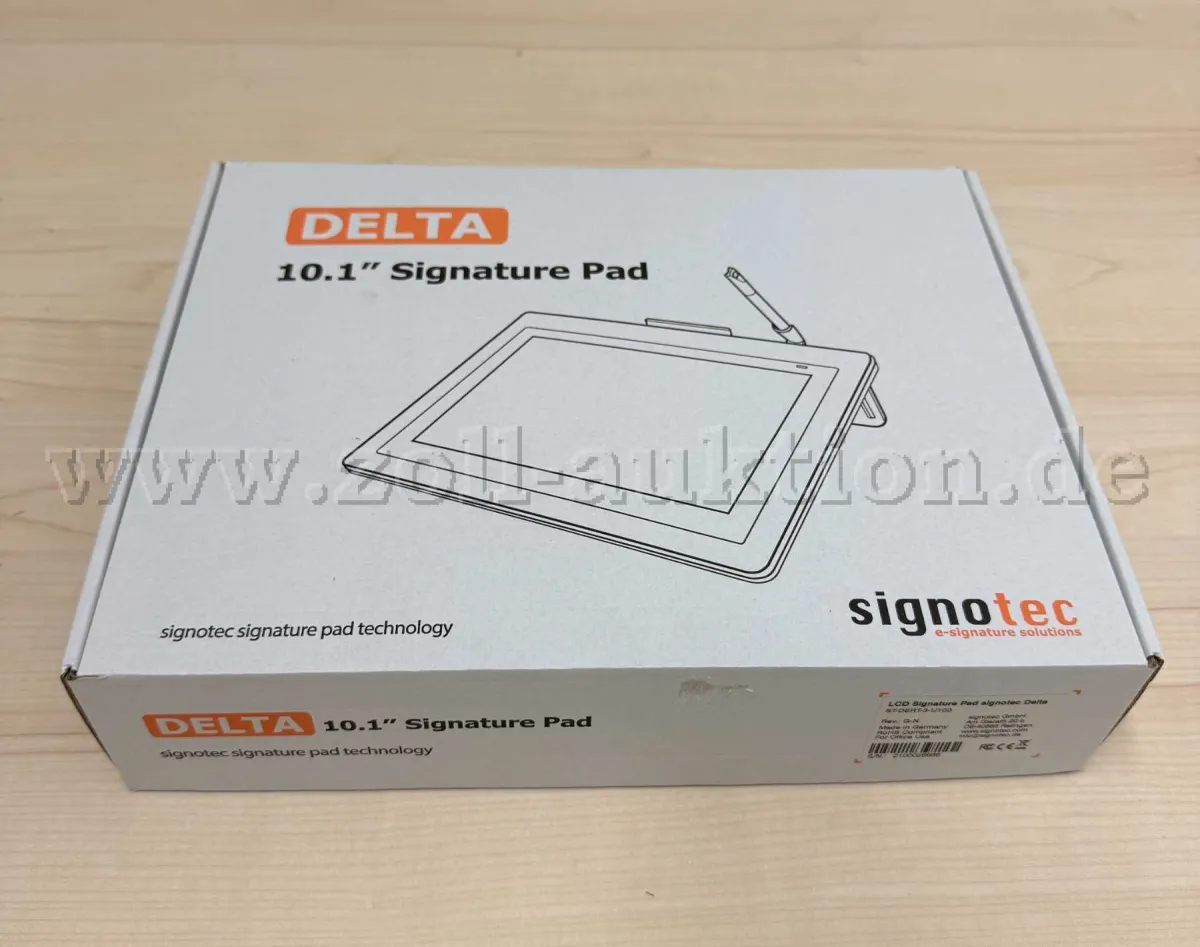 3 个签名板 10.1 英寸（25.654 厘米）DELTA signotec