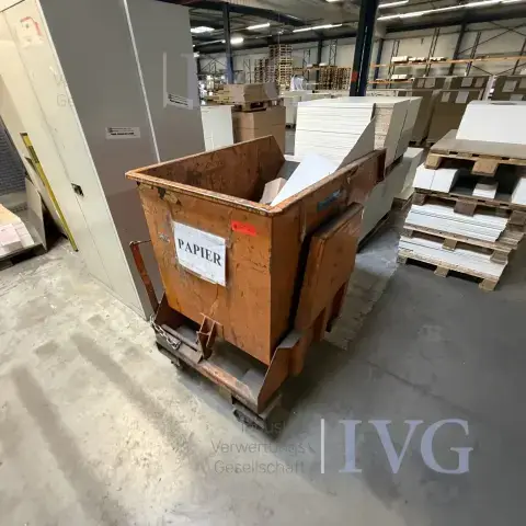 Forklift tipping bin (orange)