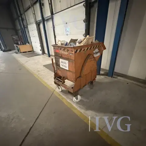 Forklift tipping bin (orange)