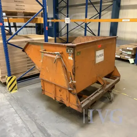Forklift tipping bin (orange)