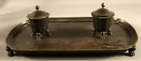 Bronze Biedermeier skrivesæt omkring 1830, Berlin