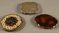 Tres polveras de principios del siglo XX, alemanas