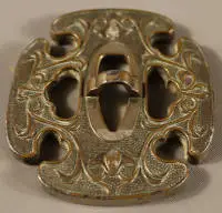 Pisapapeles, tsuba japonés 1900-1940, EE. UU.