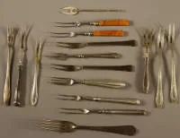 Fourchettes de service de divers types, 1890-1950, allemand