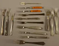 Tenedores de servir de varios tipos, 1890-1950 alemanes