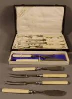 Service de table historiciste à manches en os, seconde moitié du XIXe siècle, allemand