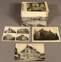 Lote 100 postales Quedlinburg, principios a mediados del siglo XX, alemán
