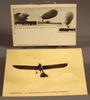 To postkort Zeppelin og flyoppvisning, Det tyske rike til 1918