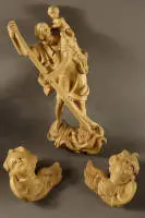 Anciano con niño, segunda mitad del siglo XX, Triol