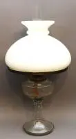 Lámpara de mesa de petróleo historicista/modernista antes de 1900, alemana