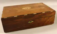 Caja Biedermeier, mediados del siglo XIX, norte de Alemania