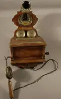 Teléfono de pared Kjøbenhavns Telefon Aktieselskab (KTAS), Escandinavia siglos XIX-XX