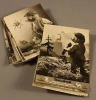 Lote 24 postales de Mecki, mediados del s. XX, alemán
