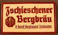 Bierreclamebord, begin 20e eeuw, Saksen