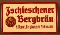 Bierreclamebord, begin 20e eeuw, Saksen